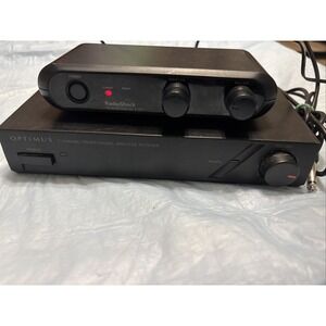 RadioShack Optimus 2 Channel Wireless Audio Receiver Lot FM Microphone Bundle